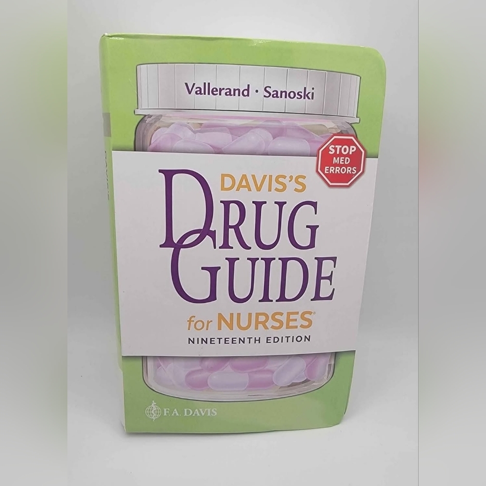 Davis's Drug Guide for Nurses 19th Ed by April Hazard Vallerand With Access Code